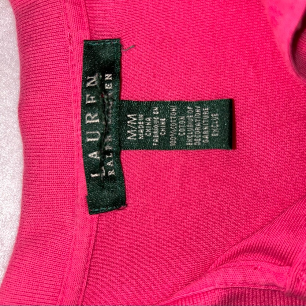 Lauren Ralph Lauren Bright Pink Short Sleeve Polo - Picture 4 of 5